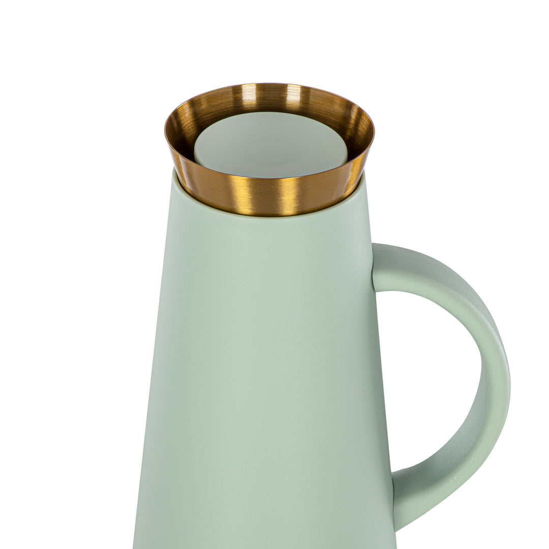 Almarjan 1 Liter Vacuum Flask Green & Gold - 75410-SAG