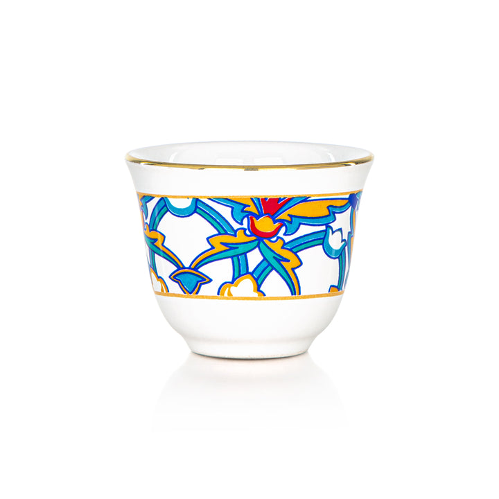 Almarjan 6 Pieces Dream Collection Porcelain Cawa Cups - 87044