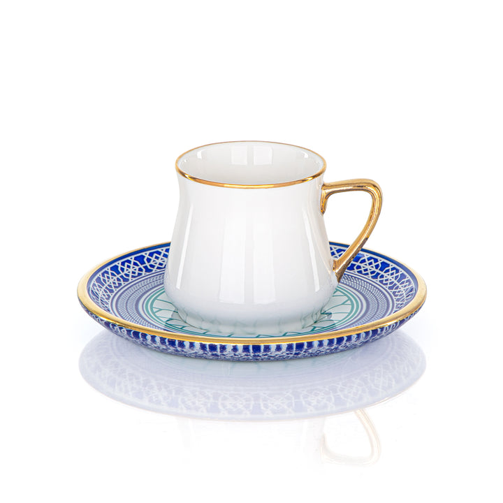 Almarjan 6 Pieces Mikyas Collection Porcelain Coffee Cups - 87099