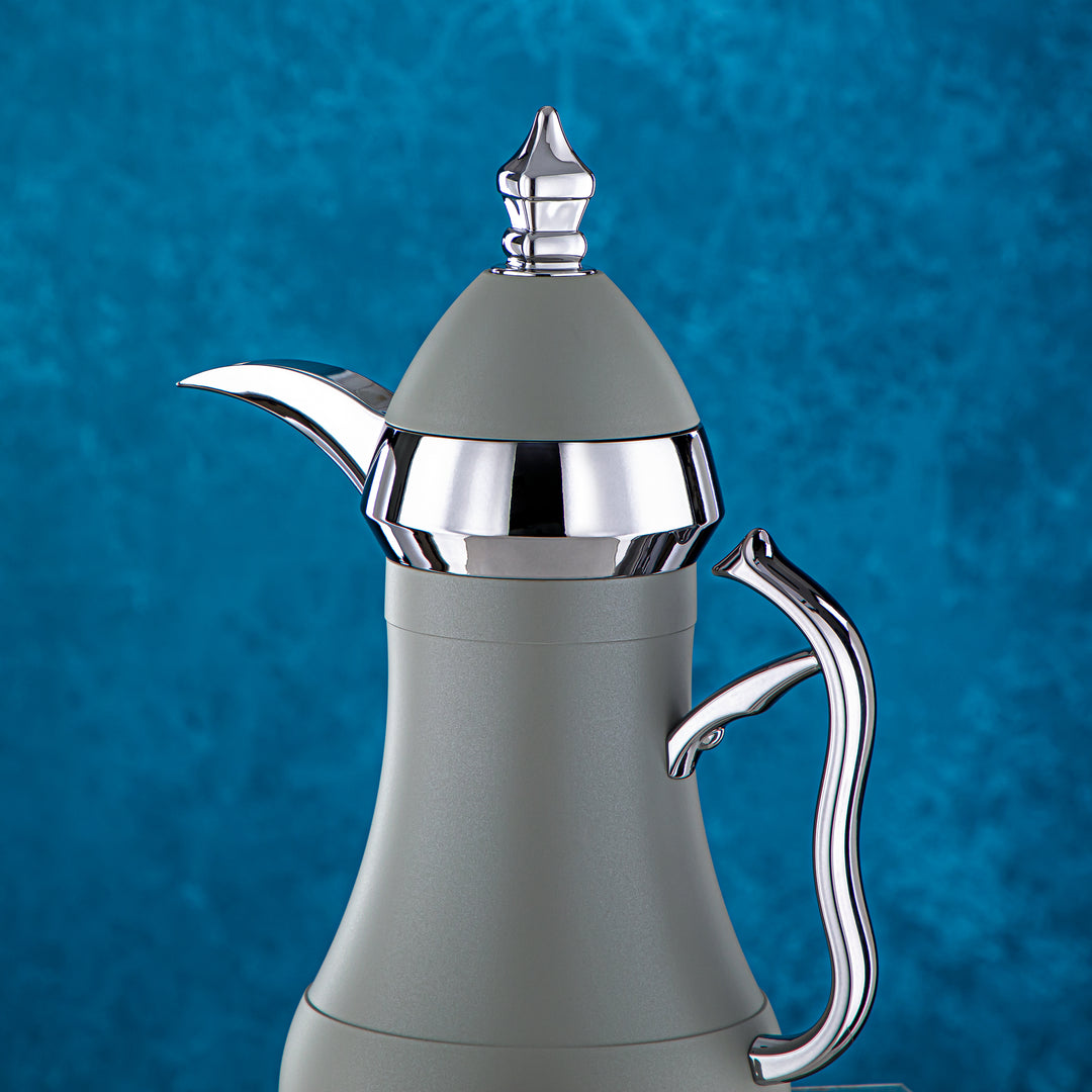 Almarjan 2 Pieces Vacuum Flask Set Sage Green & Silver - AMJ-070/B070Q265YZC