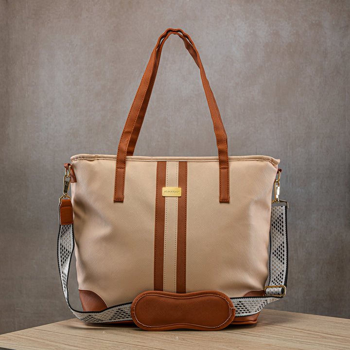Almarjan Fashion Picnic Bag Khaki - BAG2570104