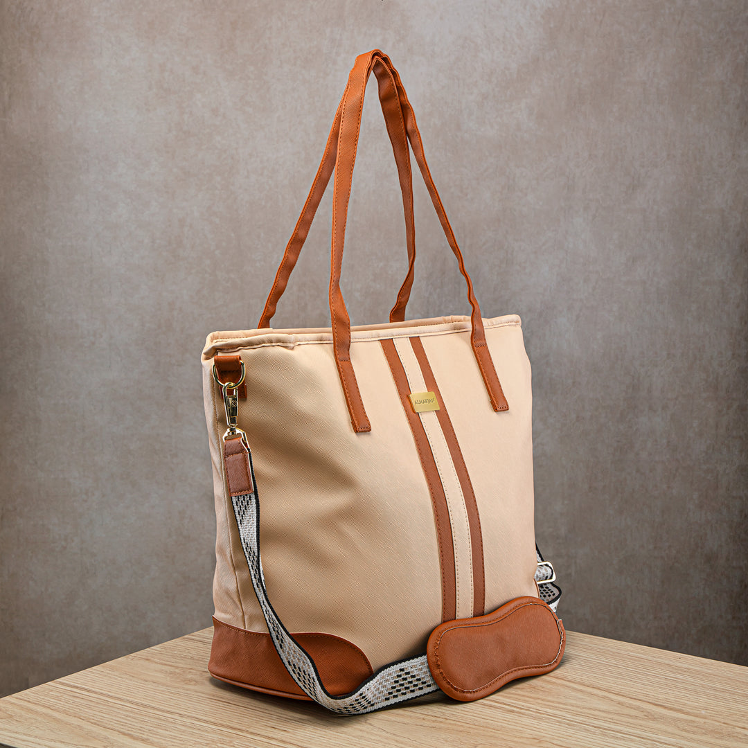 Almarjan Fashion Picnic Bag Khaki - BAG2570104