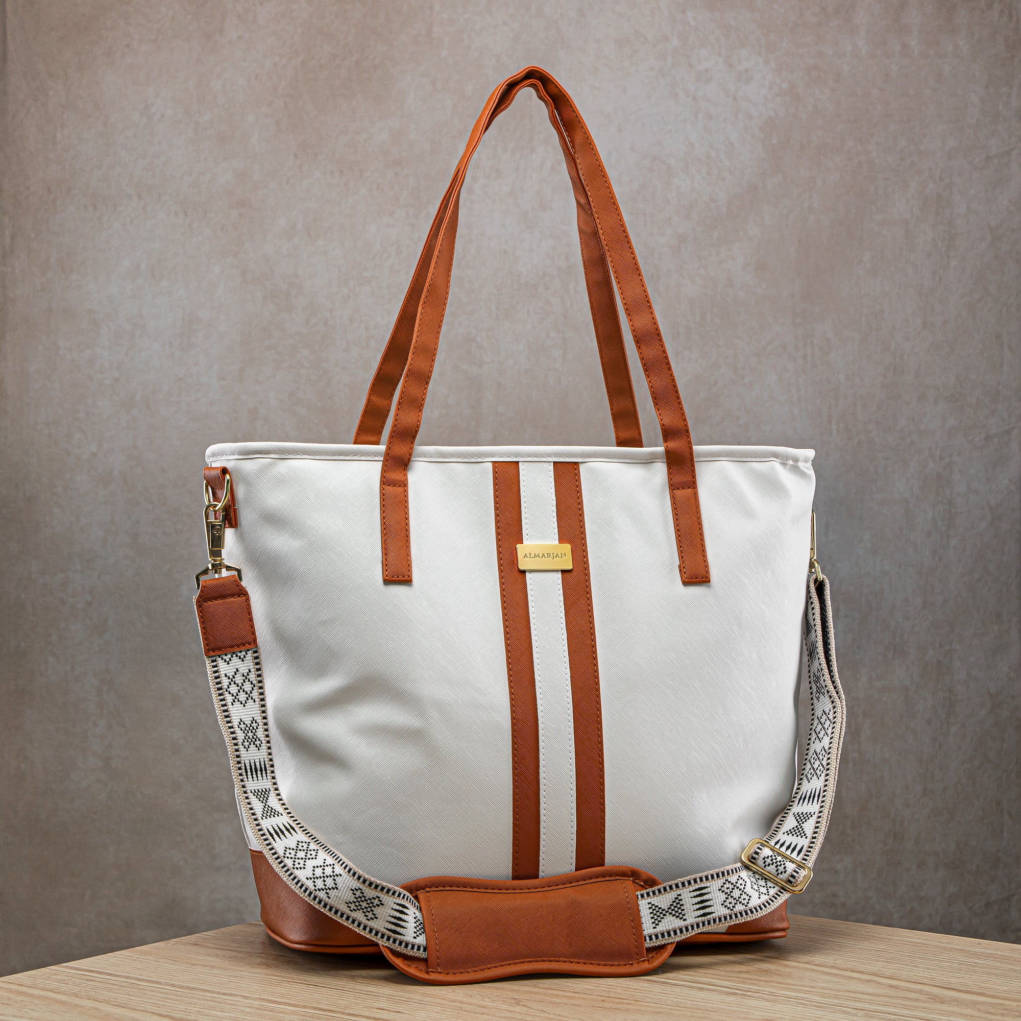 Almarjan Fashion Picnic Bag White - BAG2570107