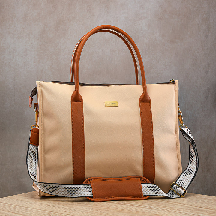 Almarjan Fashion Picnic Bag Khaki - BAG2570108