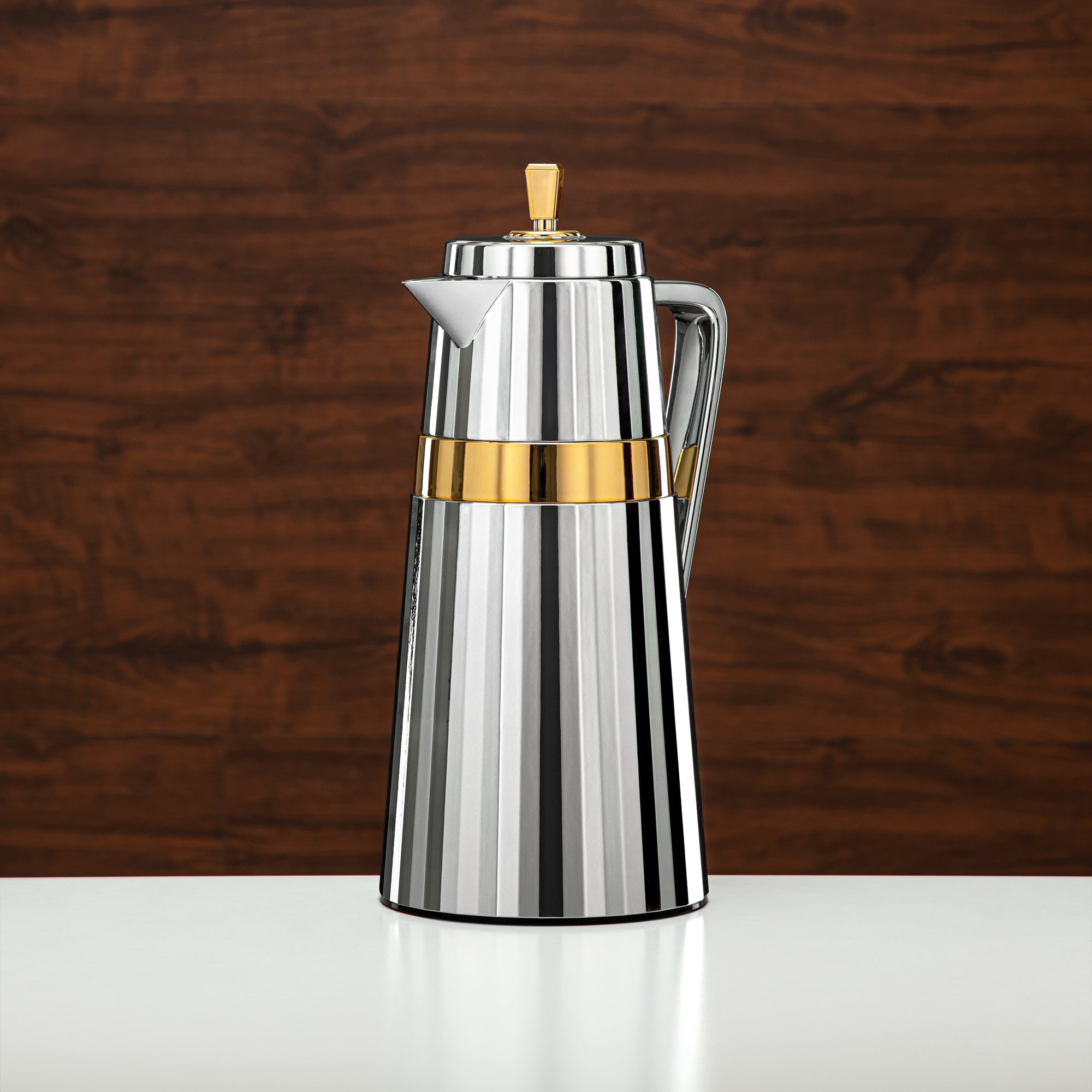 Almarjan 2 Pieces Vacuum Flask Set Silver & Gold - C77-SG