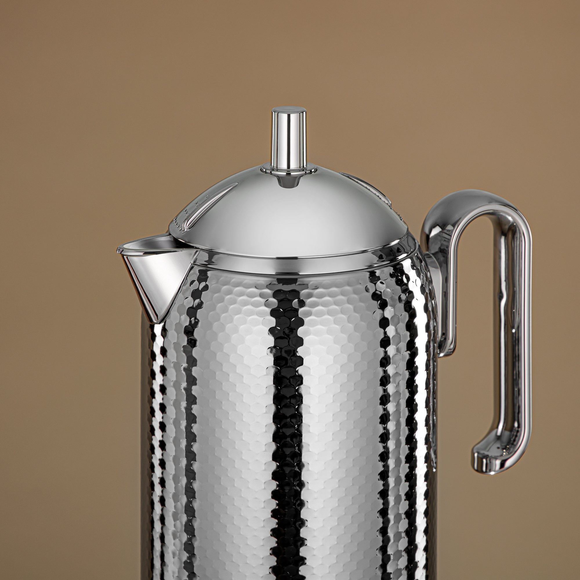 ترمس المرمجان بجسم معدني مطروق مع عبوة زجاجية 0.3 لتر (CHA-HC-030S) – ترمس أنيق للتقديم الفردي