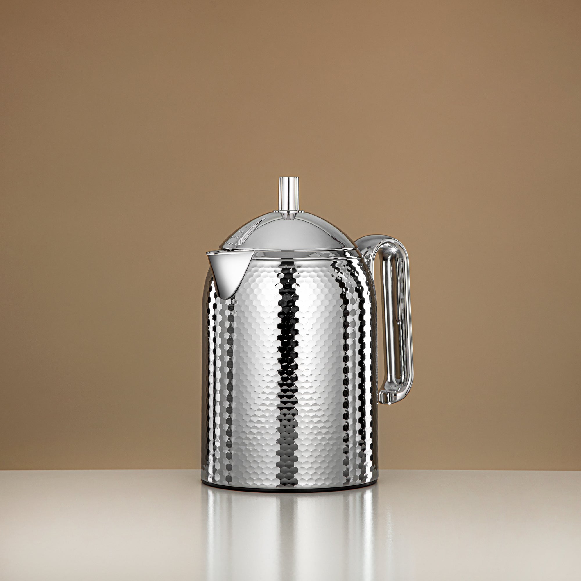 ترمس المرمجان بجسم معدني مطروق مع عبوة زجاجية 0.3 لتر (CHA-HC-030S) – ترمس أنيق للتقديم الفردي