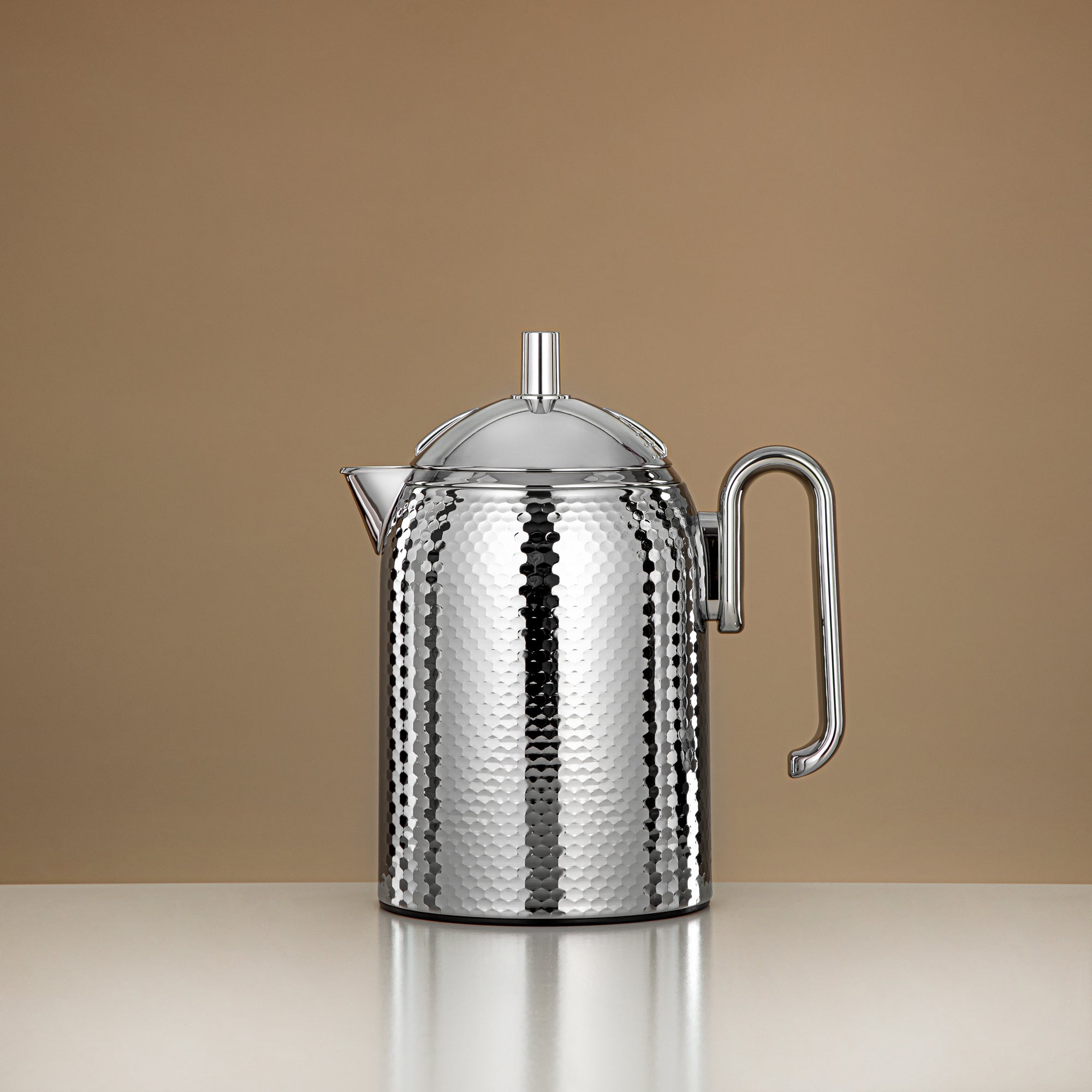 ترمس المرمجان بجسم معدني مطروق مع عبوة زجاجية 0.3 لتر (CHA-HC-030S) – ترمس أنيق للتقديم الفردي