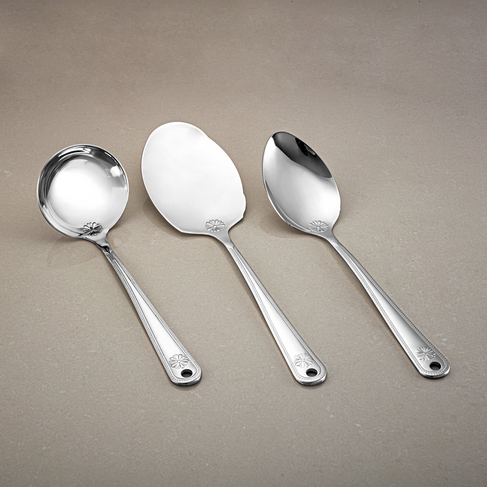 Almarjan Cutlery Set 40 Pieces, Stainless Steel, Silver (CUT0010377) Elegant Cutlery Set