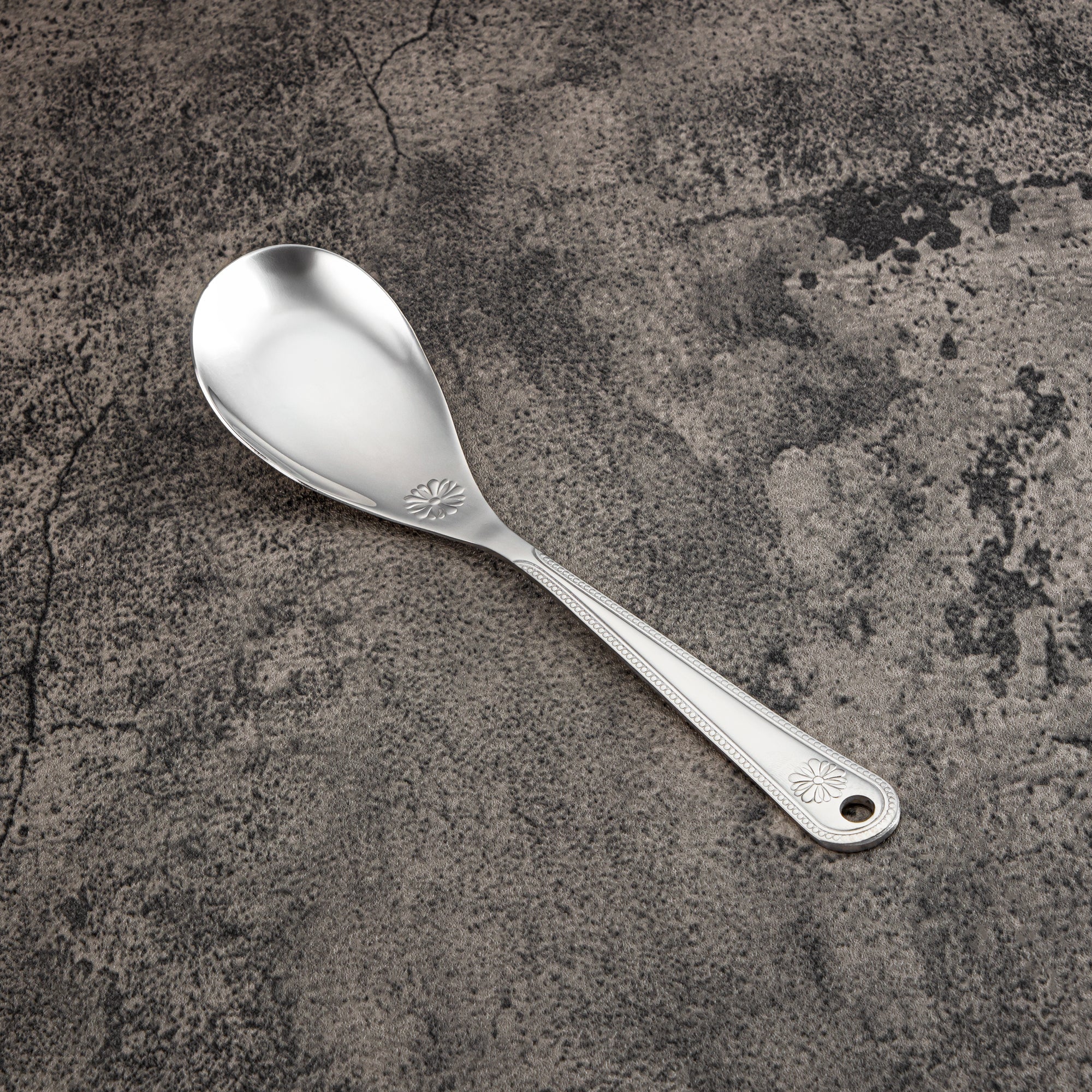 Almarjan Rice Spoon, Stainless Steel, Silver (CUT0010385) Elegant Flatware