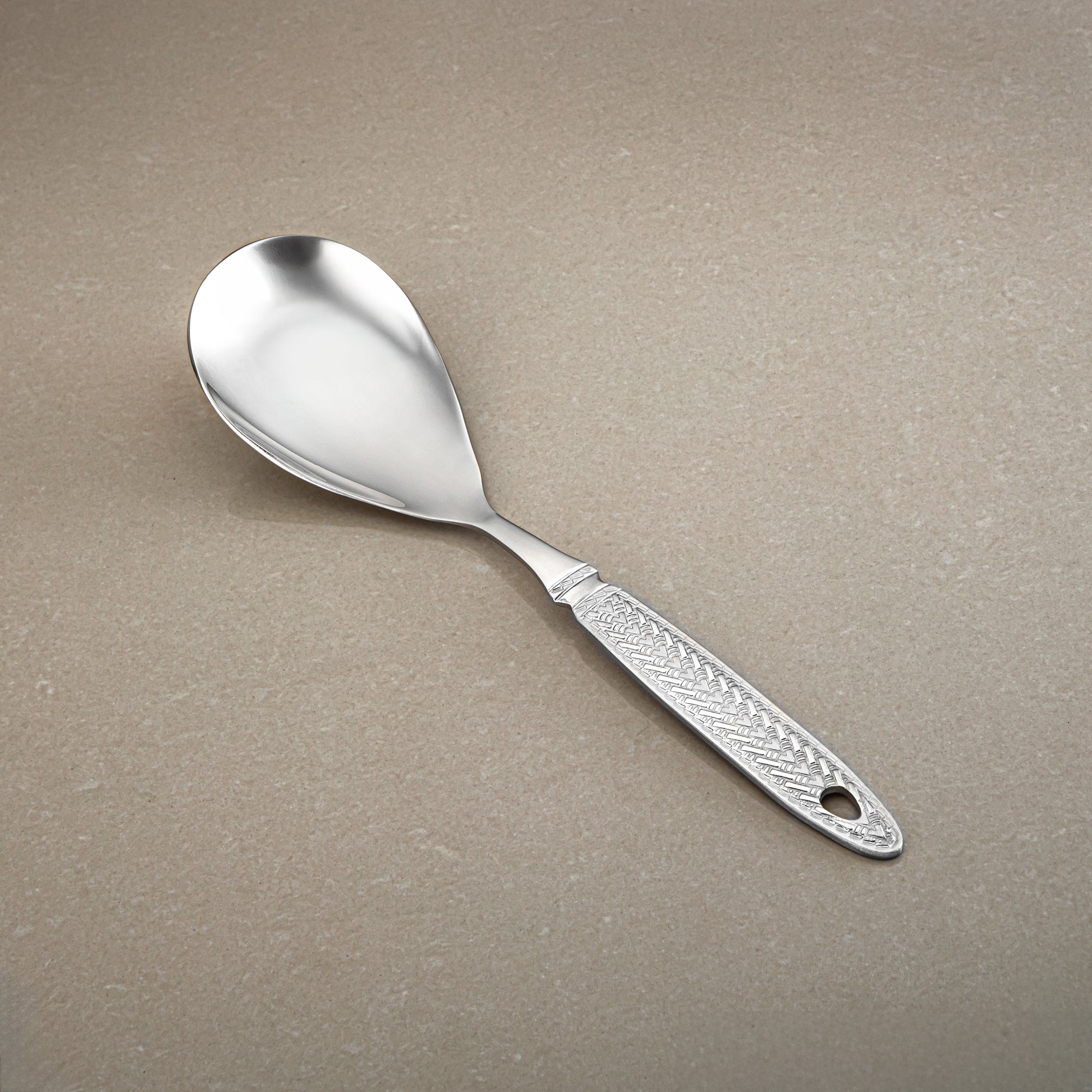 Almarjan Rice Spoon, Stainless Steel, Silver (CUT0010473) Elegant Flatware