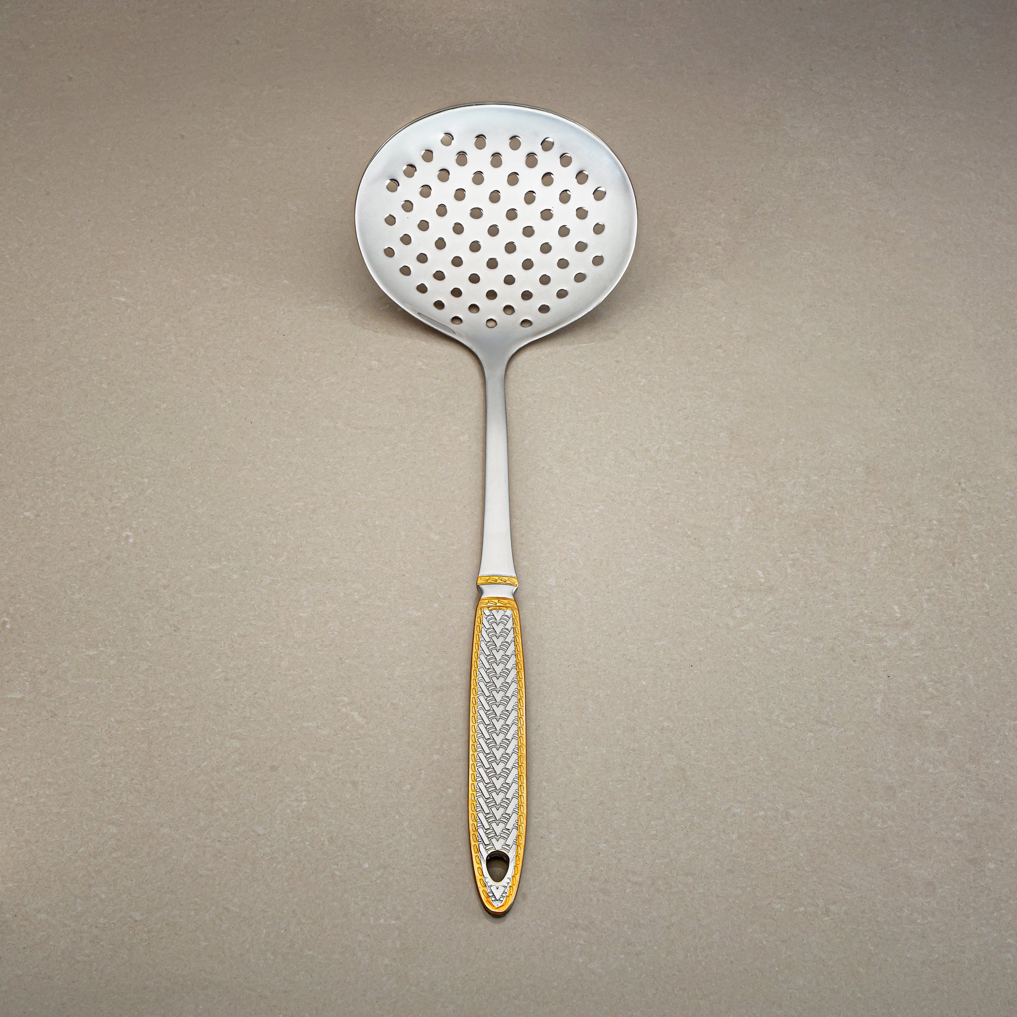 Almarjan Skimmer, Stainless Steel, Silver & Gold (CUT0010511) Elegant Flatware