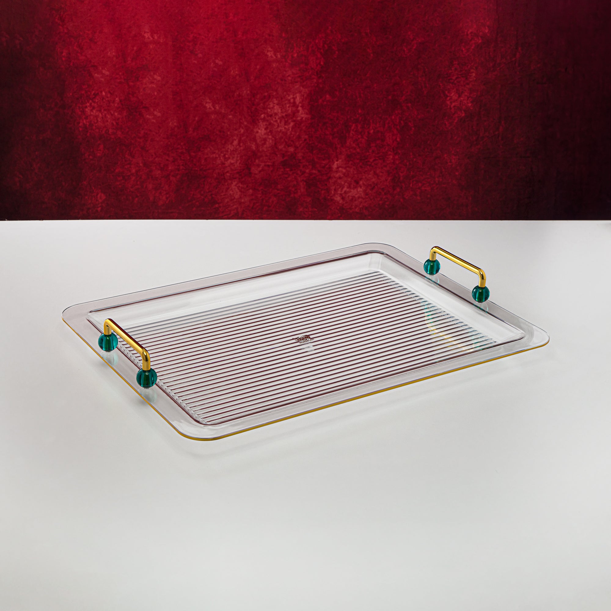 Almarjan 55 CM Rectangle Acrylic Tray - FB03-550 DG/G