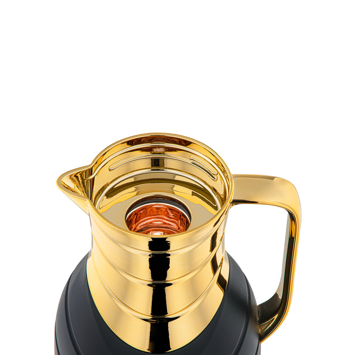 Almarjan 2 Pieces Vacuum Flask Set Black & Gold - FG203AB-100 MBL/G