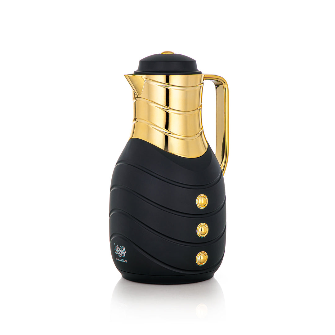 Almarjan 2 Pieces Vacuum Flask Set Black & Gold - FG203AB-100 MBL/G