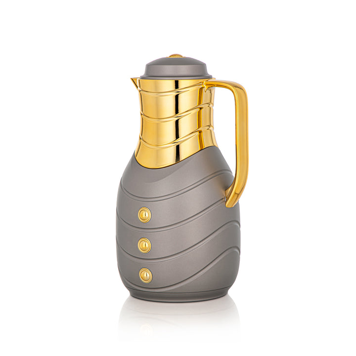 Almarjan 2 Pieces Vacuum Flask Set Grey & Gold - FG203AB-100 MTG/G