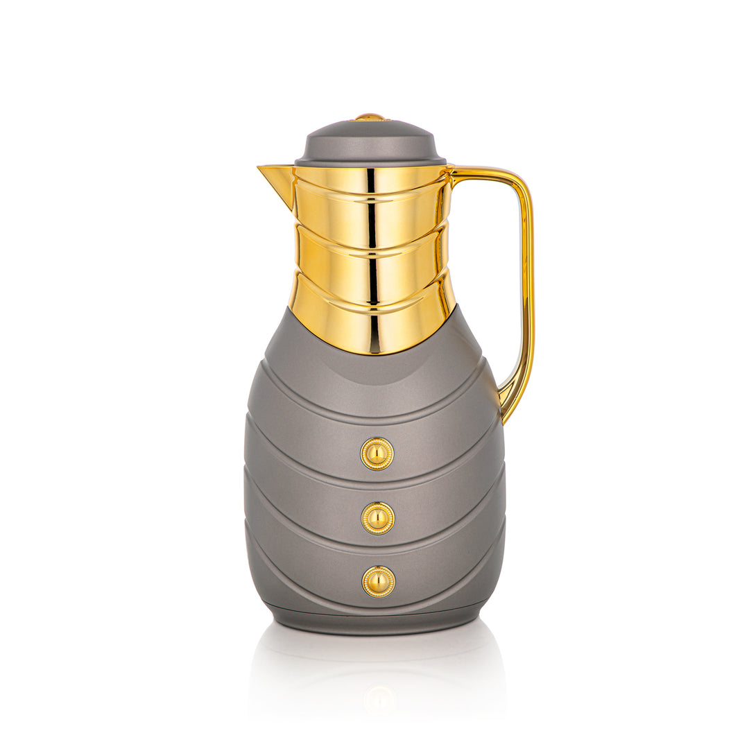 Almarjan 2 Pieces Vacuum Flask Set Grey & Gold - FG203AB-100 MTG/G