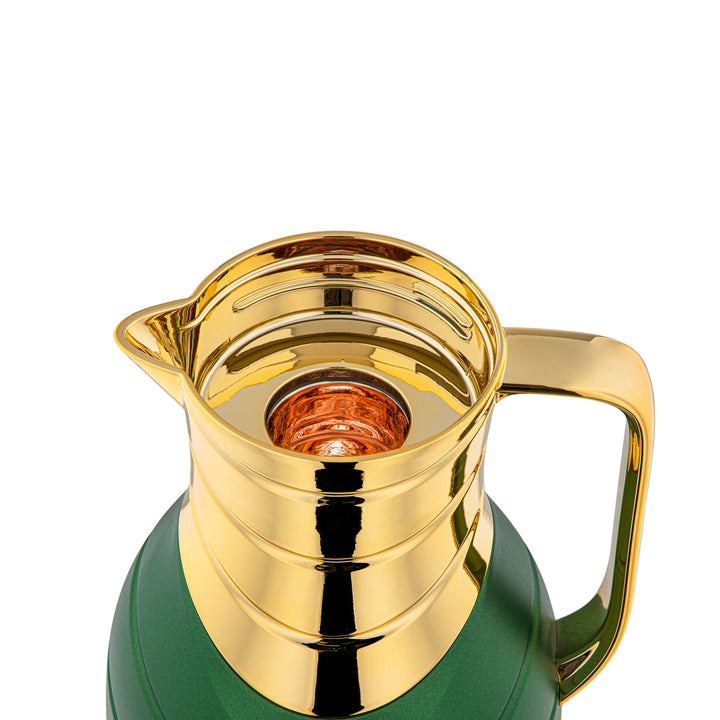 Almarjan 2 Pieces Vacuum Flask Set Green & Gold - FG203AB-100 MTGR/G