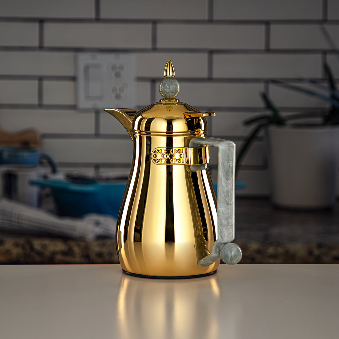 Almarjan 0.35 Liter Vacuum Flask Gold - FG803-035 PIV/G