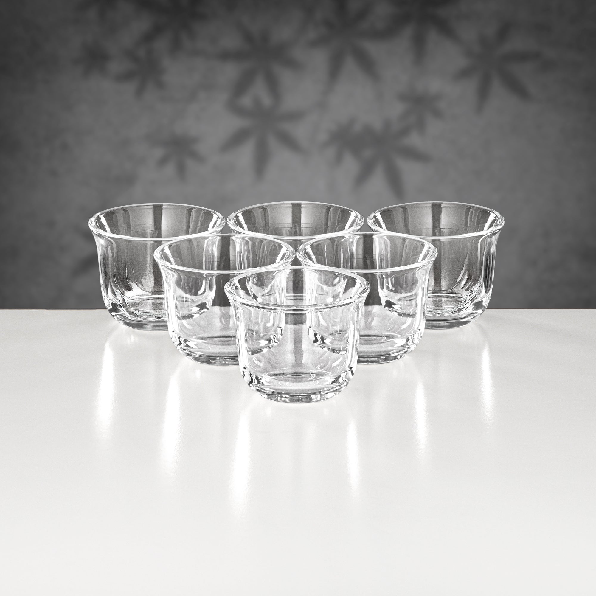 Almarjan 21 Pieces Tea & Coffee Set, Matt Nickel & Black