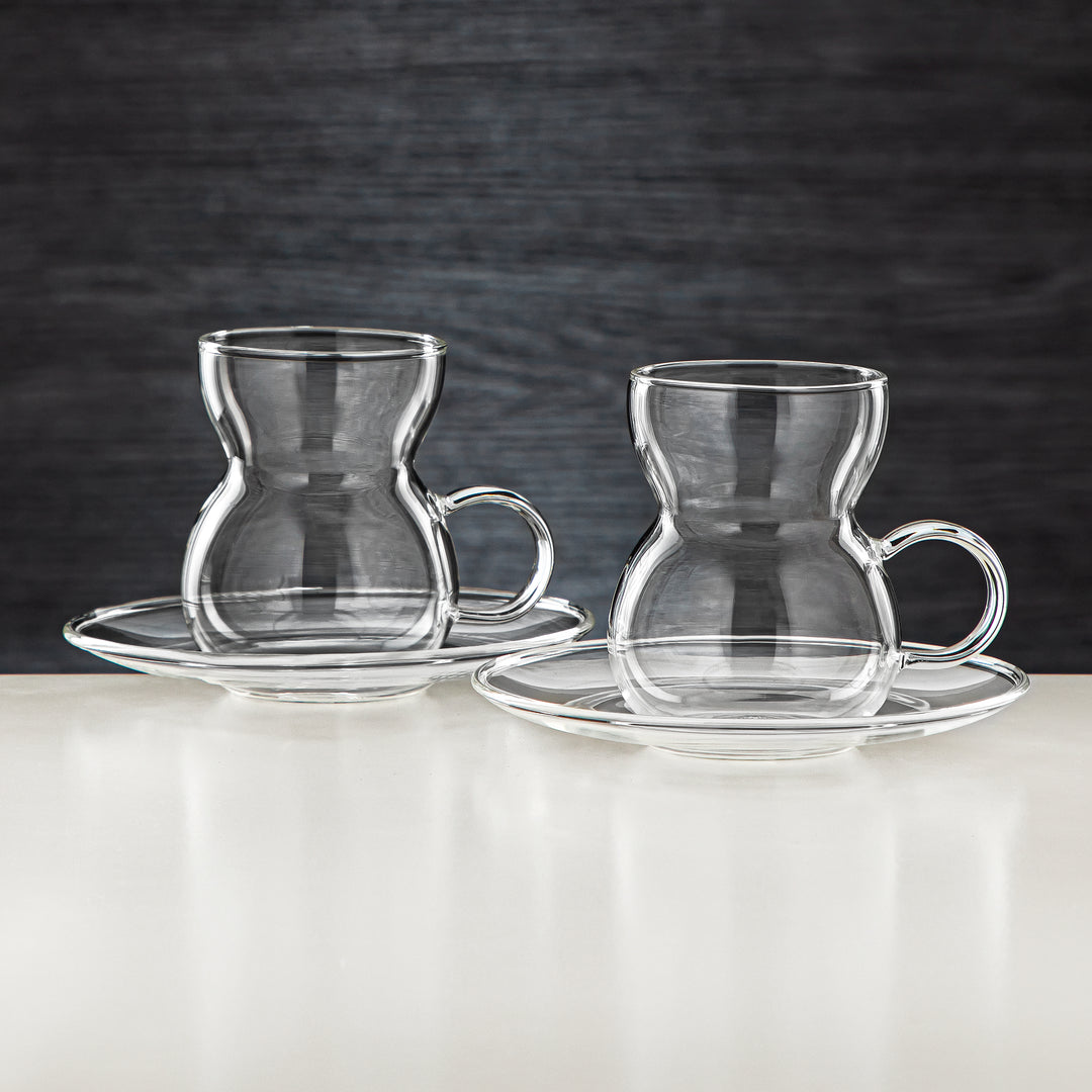 Almarjan 6 Pieces Borosilicate Glass Tea Cup - GLS0010104