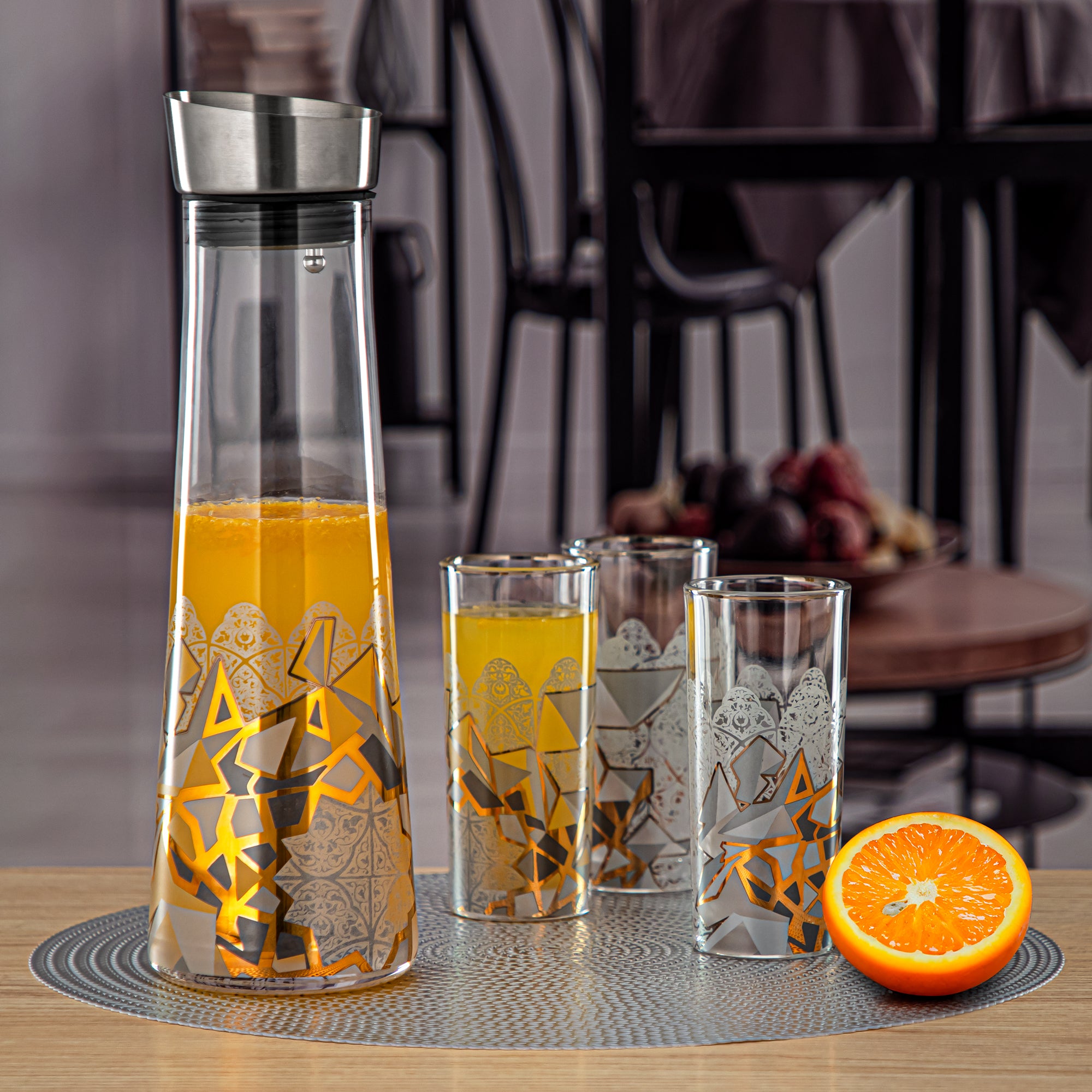 Almarjan 1200 ML Fonon Collection Glass Pitcher - 1235