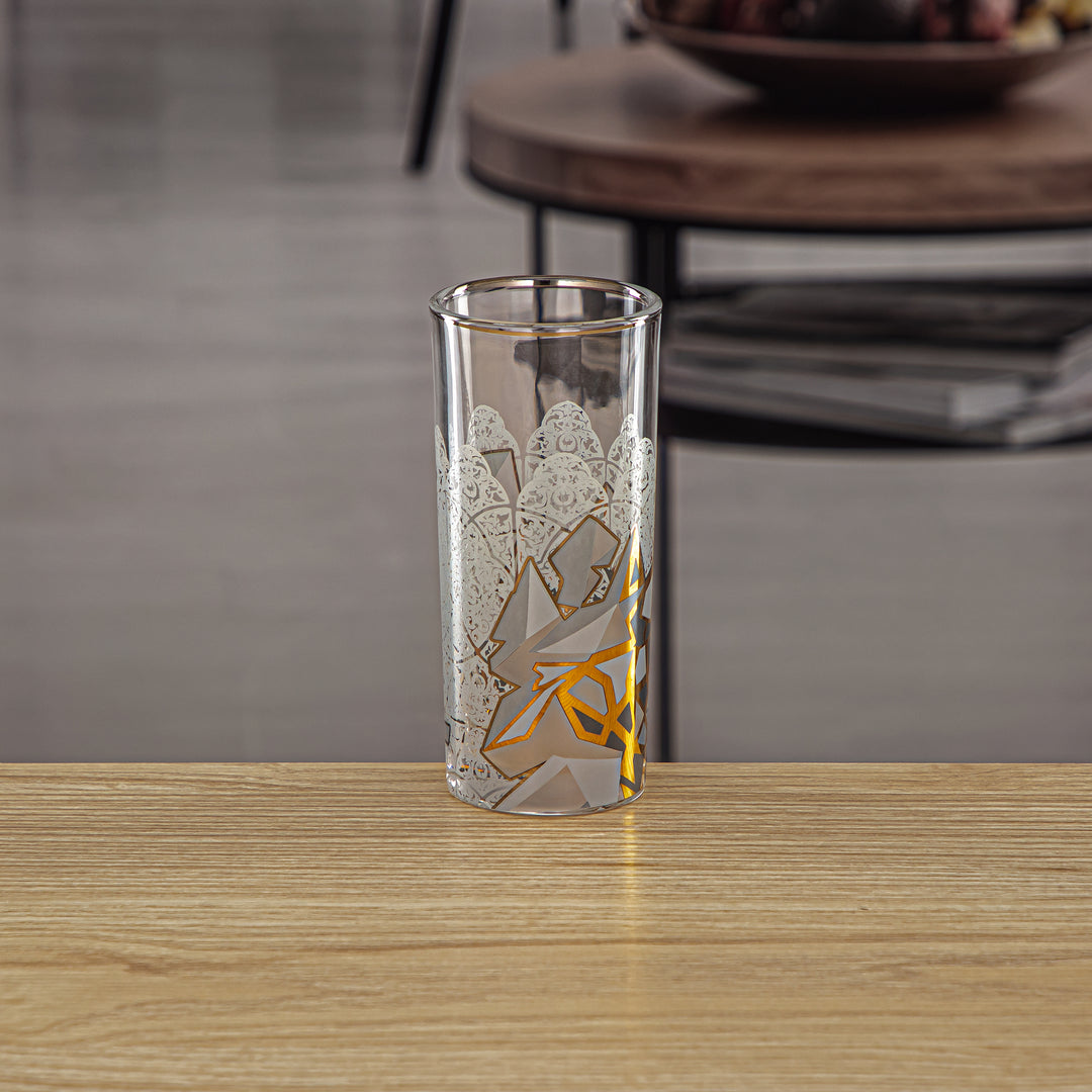 Almarjan 4 Pieces Fonon Collection Glass Cup - 1235