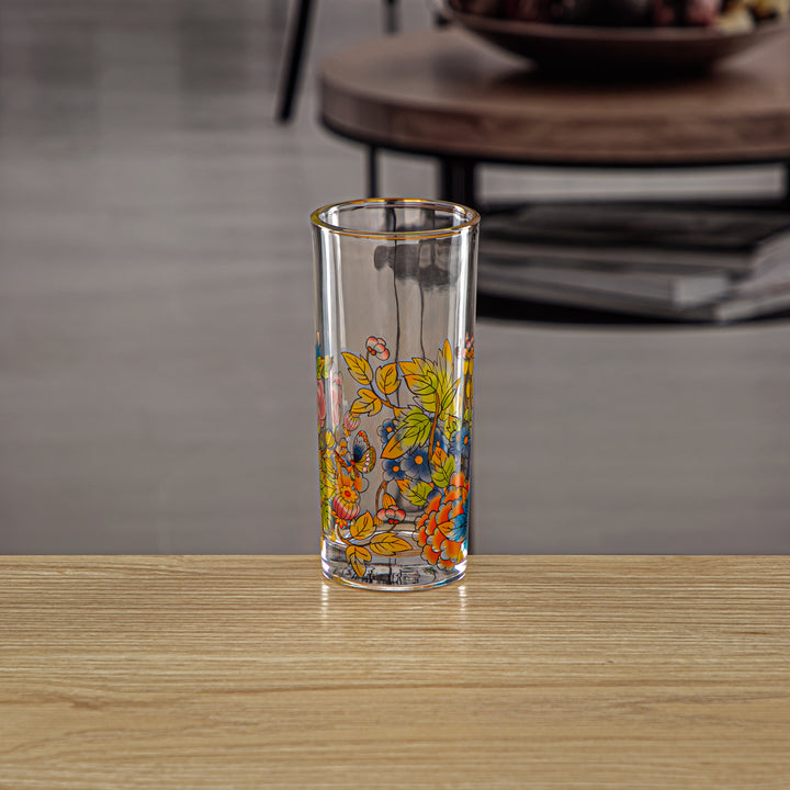 Almarjan 4 Pieces Fonon Collection Glass Cup - 2070