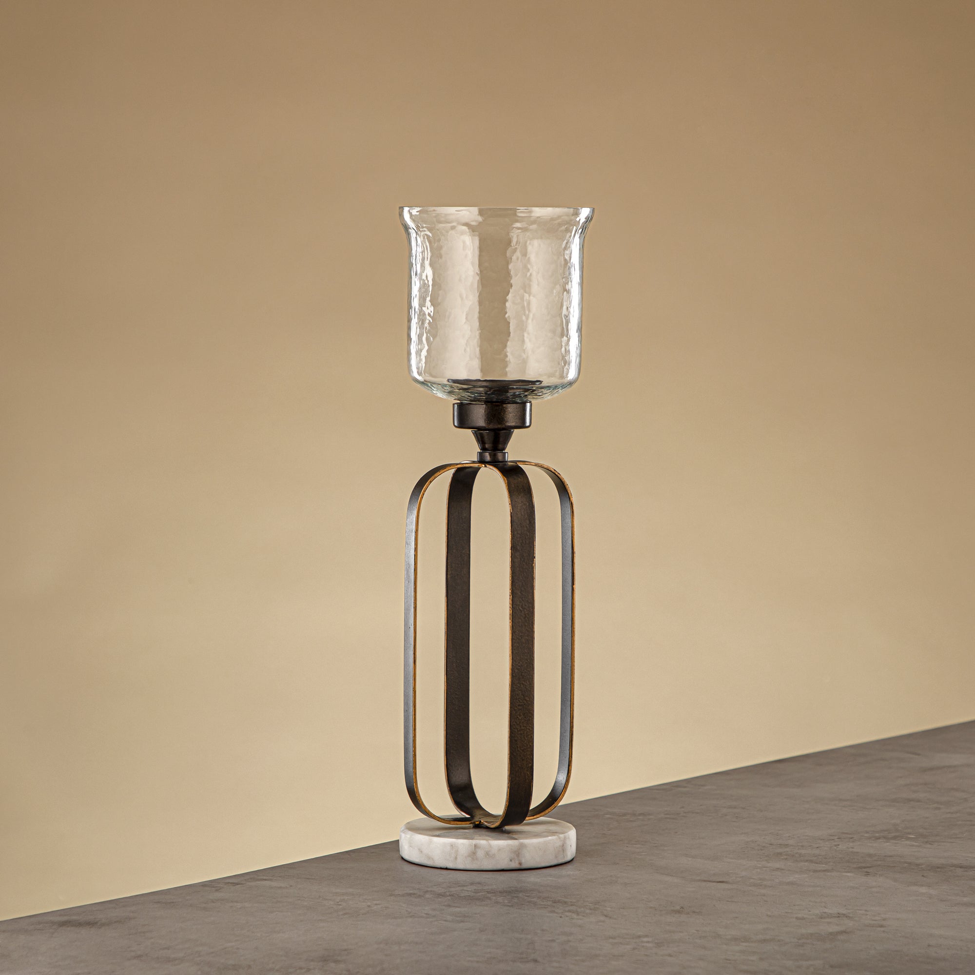 حامل شموع المرجان 37 سم برونزي داكن