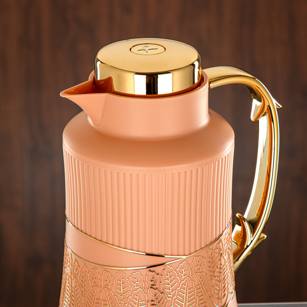 Almarjan 2 Pieces Vacuum Flask Set Peach & Gold - GT112AB-100 NAP/G