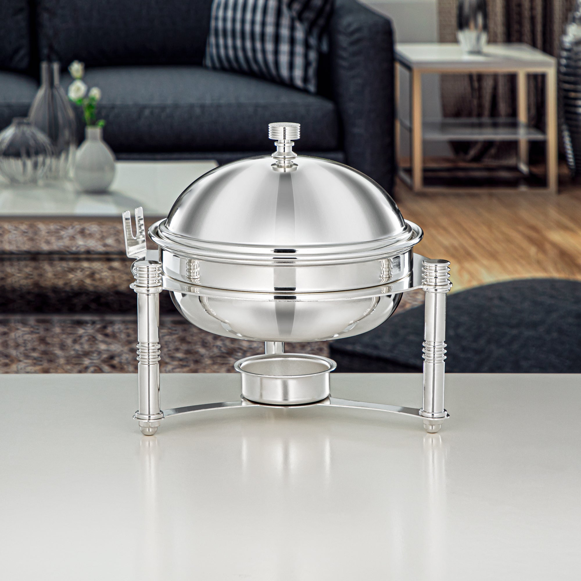 Almarjan 21 CM Mini Chafing Dish Silver - HT2308016