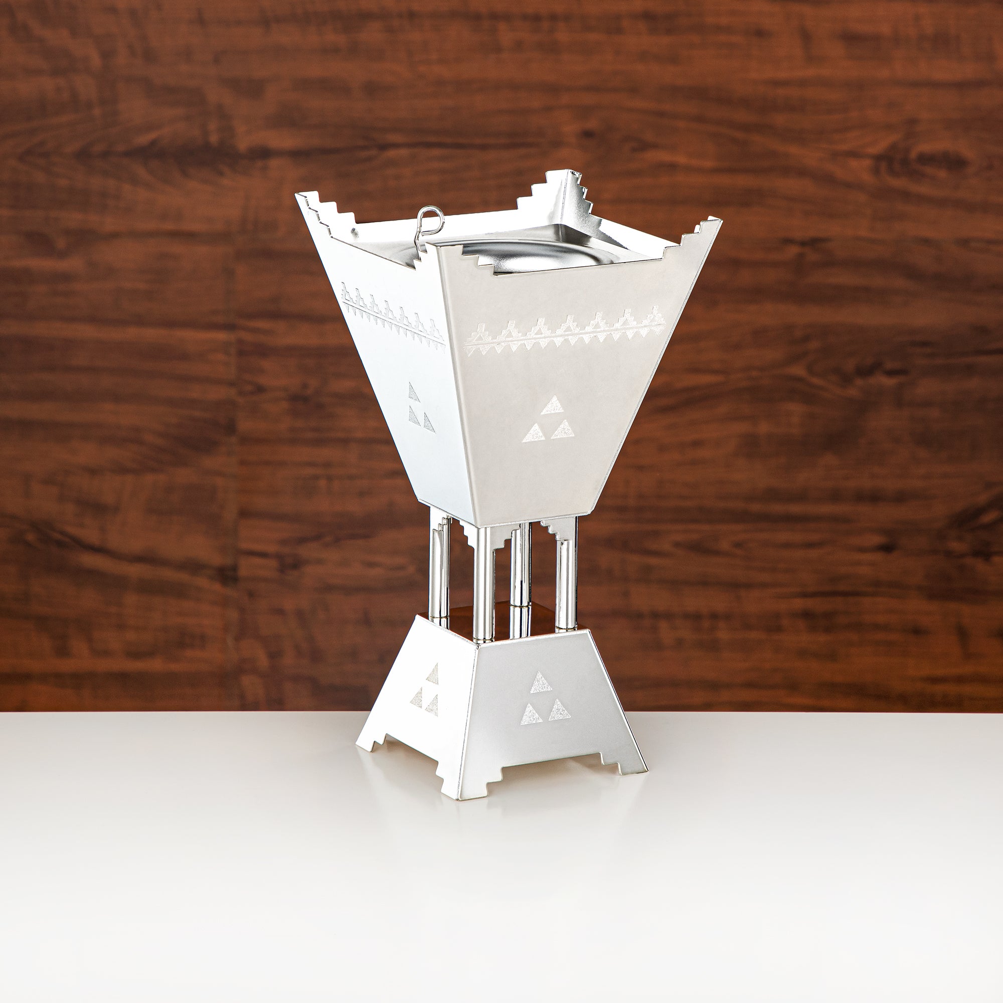 مبخرة المرجان 13 سم فضي - HT2411015