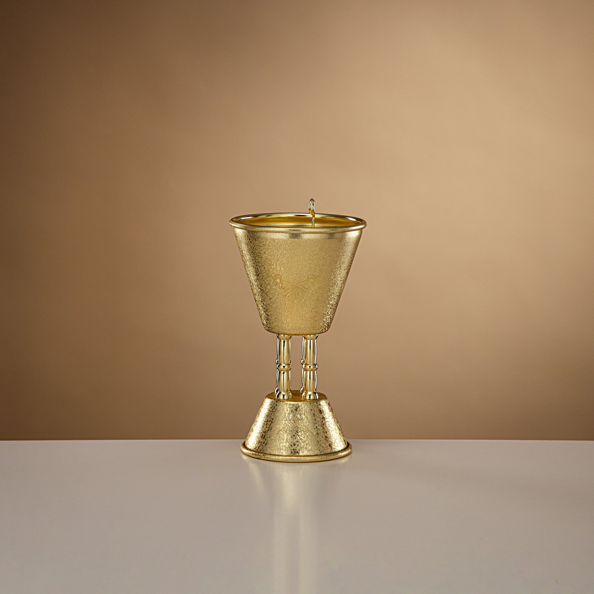 Almarjan Incense Burner Copper Crackle 18cm