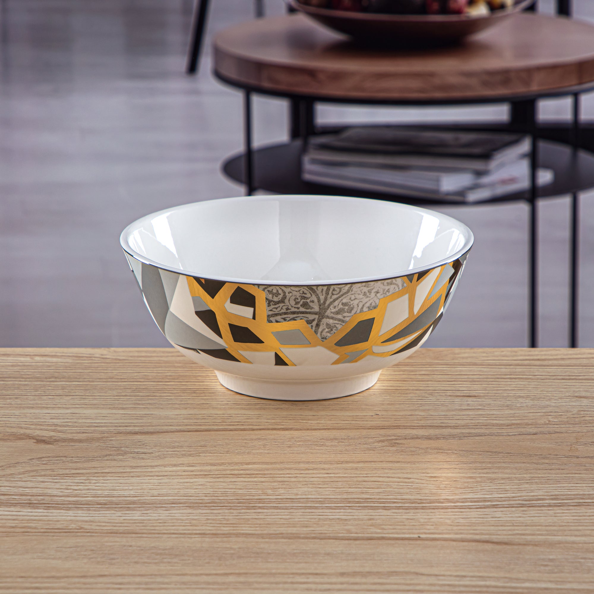 Almarjan 20 CM Fonon Collection Porcelain Serving Bowl - 1235