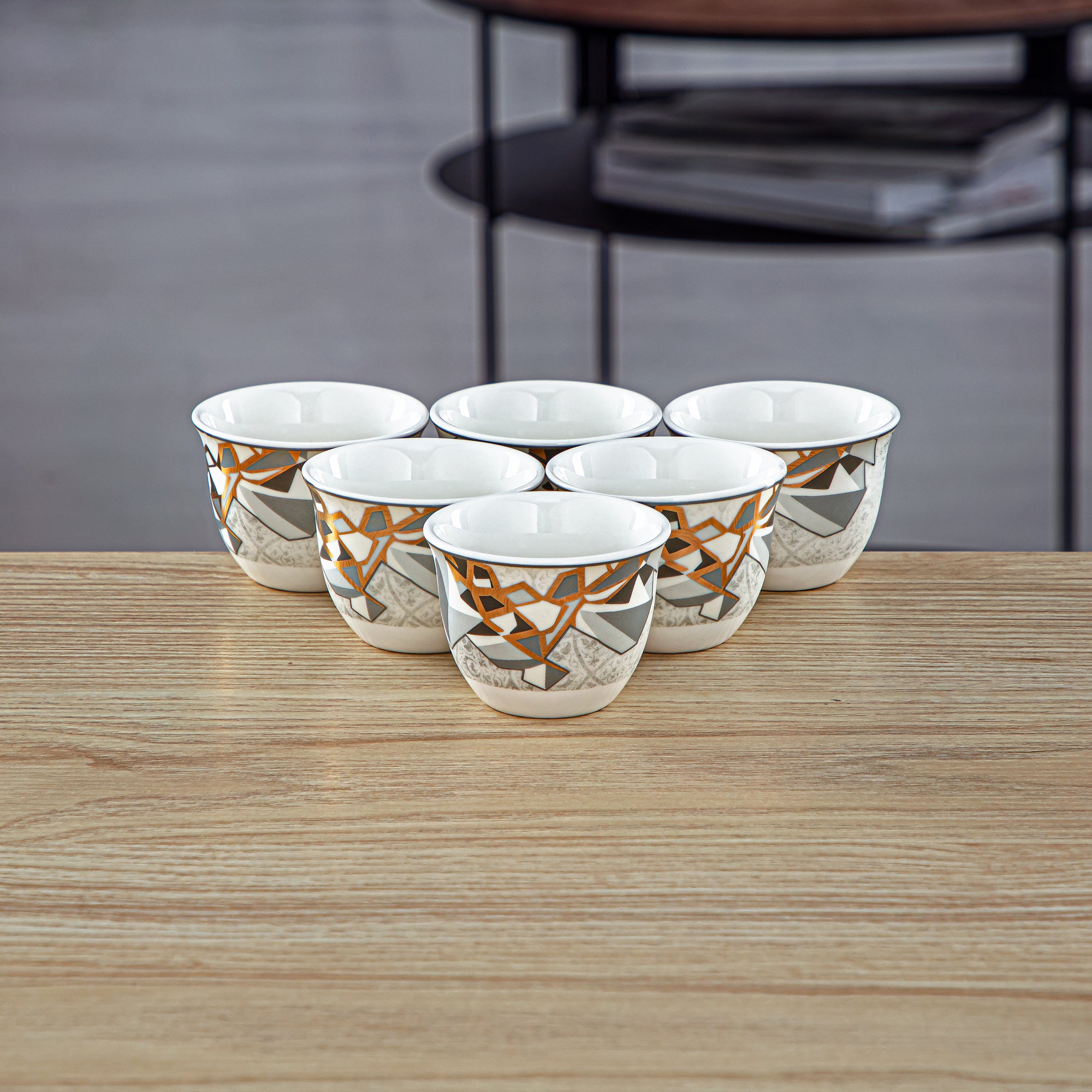 Almarjan 18 Pieces Fonon Collection Tea And Cawa Cup Set - 1235