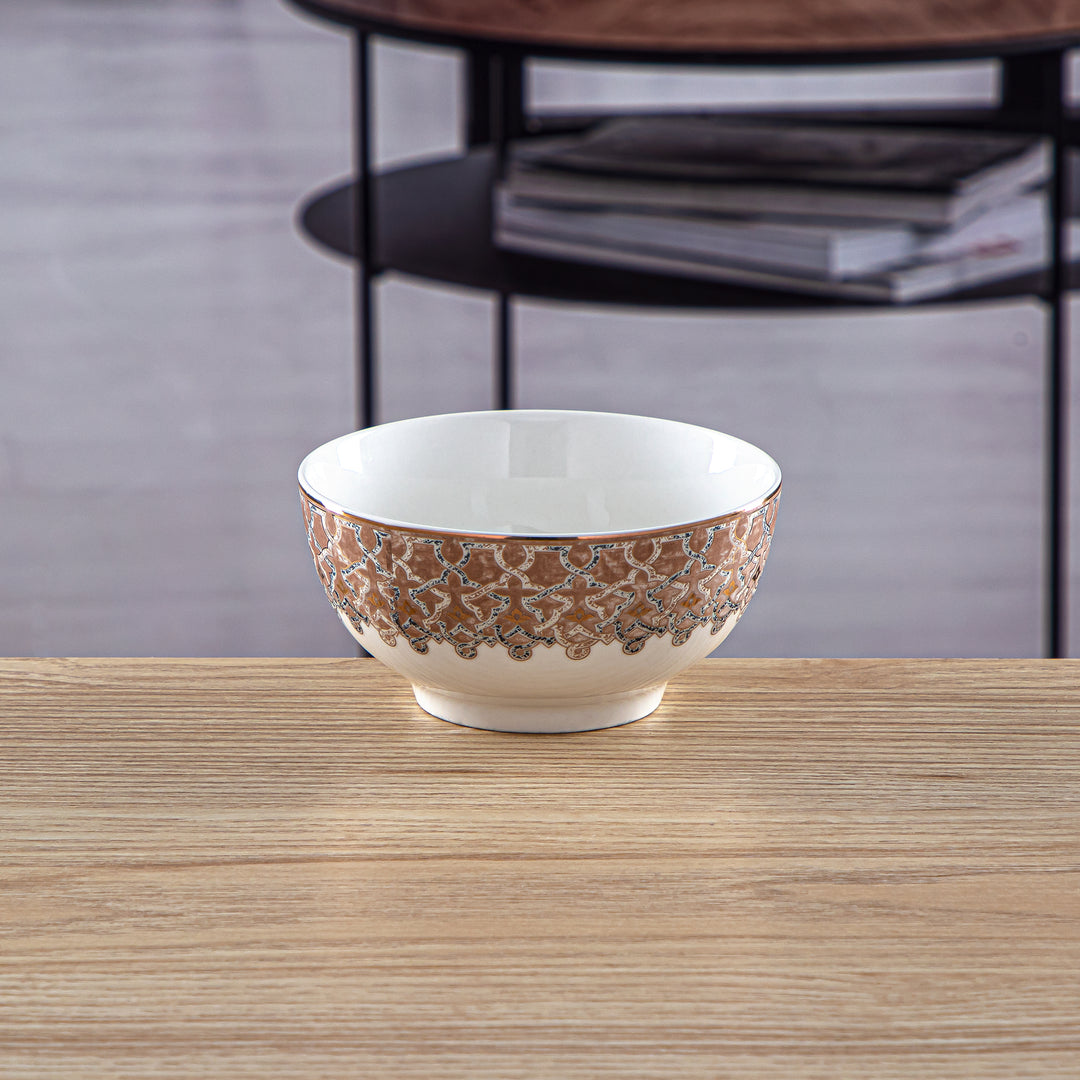 Almarjan 6 Pieces Fonon Collection Porcelain Bowl Set - 2494