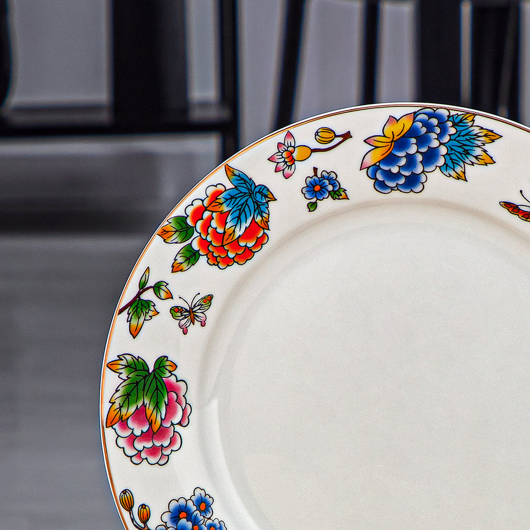Almarjan 6 Pieces Fonon Collection 7.5 Inches Porcelain Dessert Plate Set - 2070