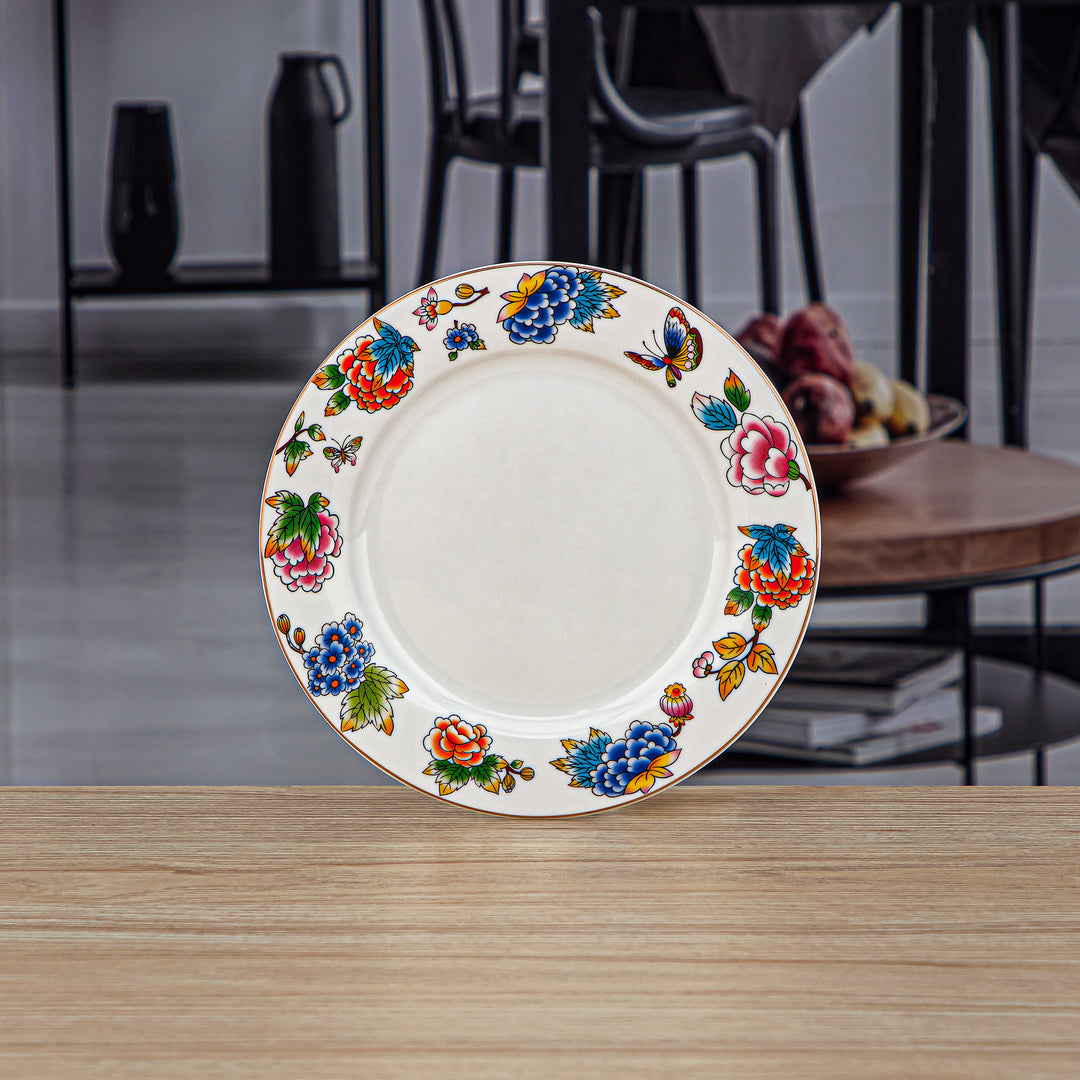 Almarjan 6 Pieces Fonon Collection 7.5 Inches Porcelain Dessert Plate Set - 2070