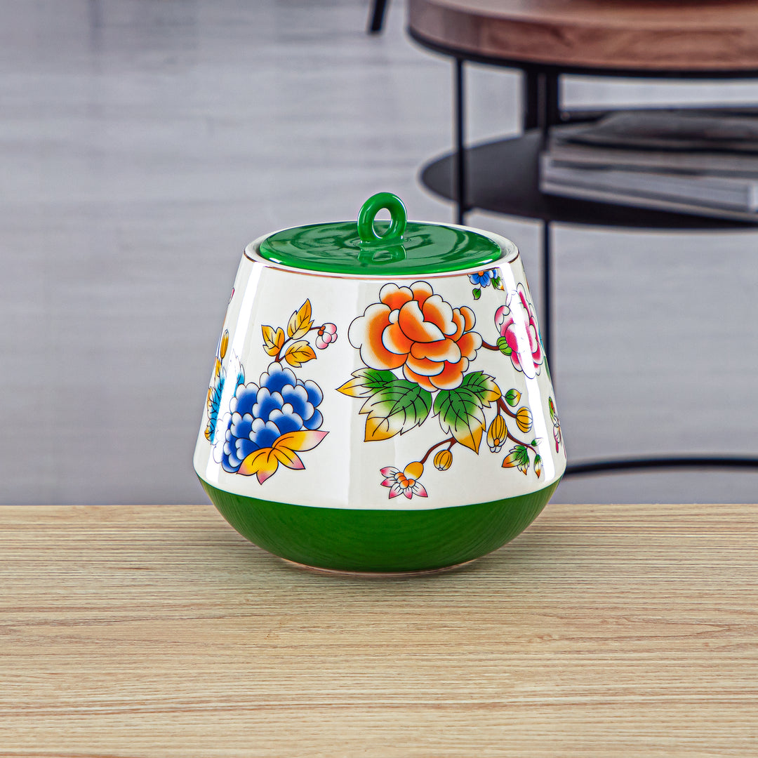Almarjan 1200 ML Fonon Collection Porcelain Cookie Jar - 2070