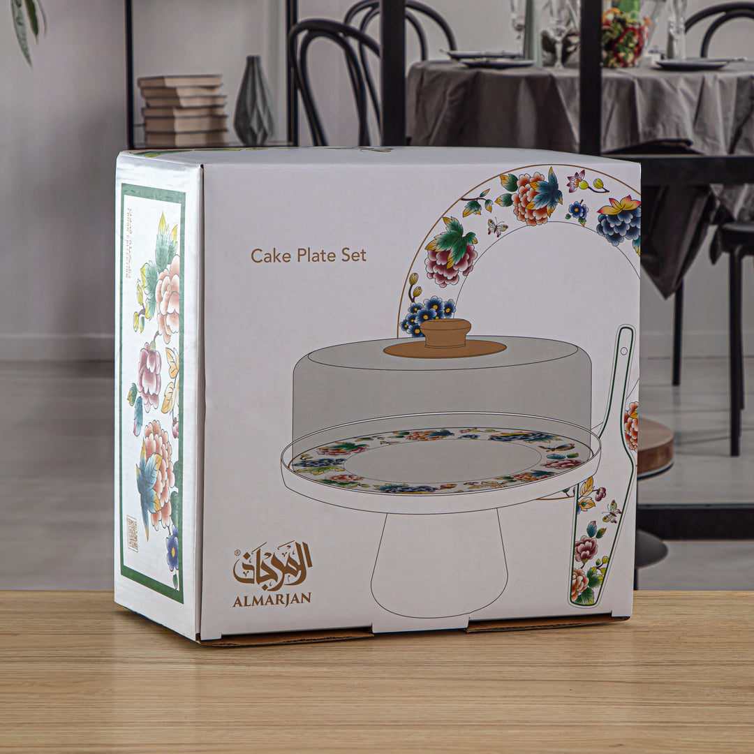 Almarjan 30 CM Fonon Collection Porcelain Cake Stand - 2070