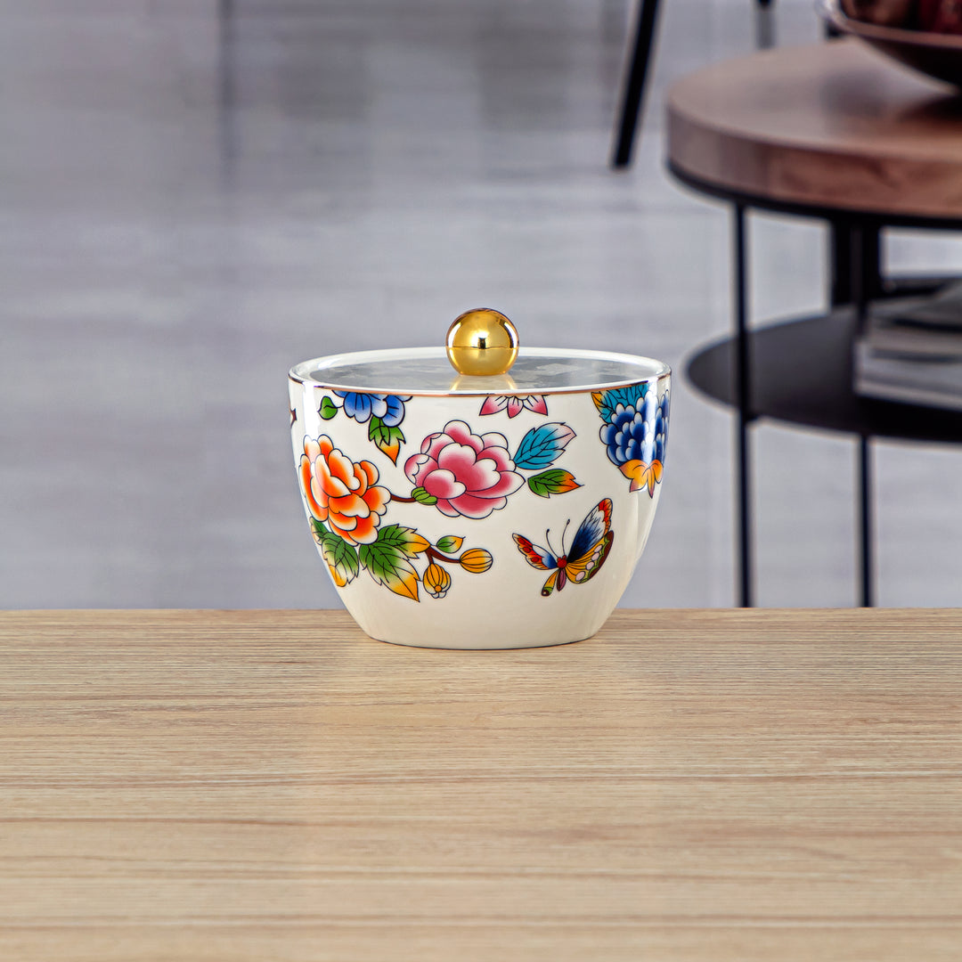 Almarjan 4 Pieces Fonon Collection Porcelain Snack Bowl Set - 2070