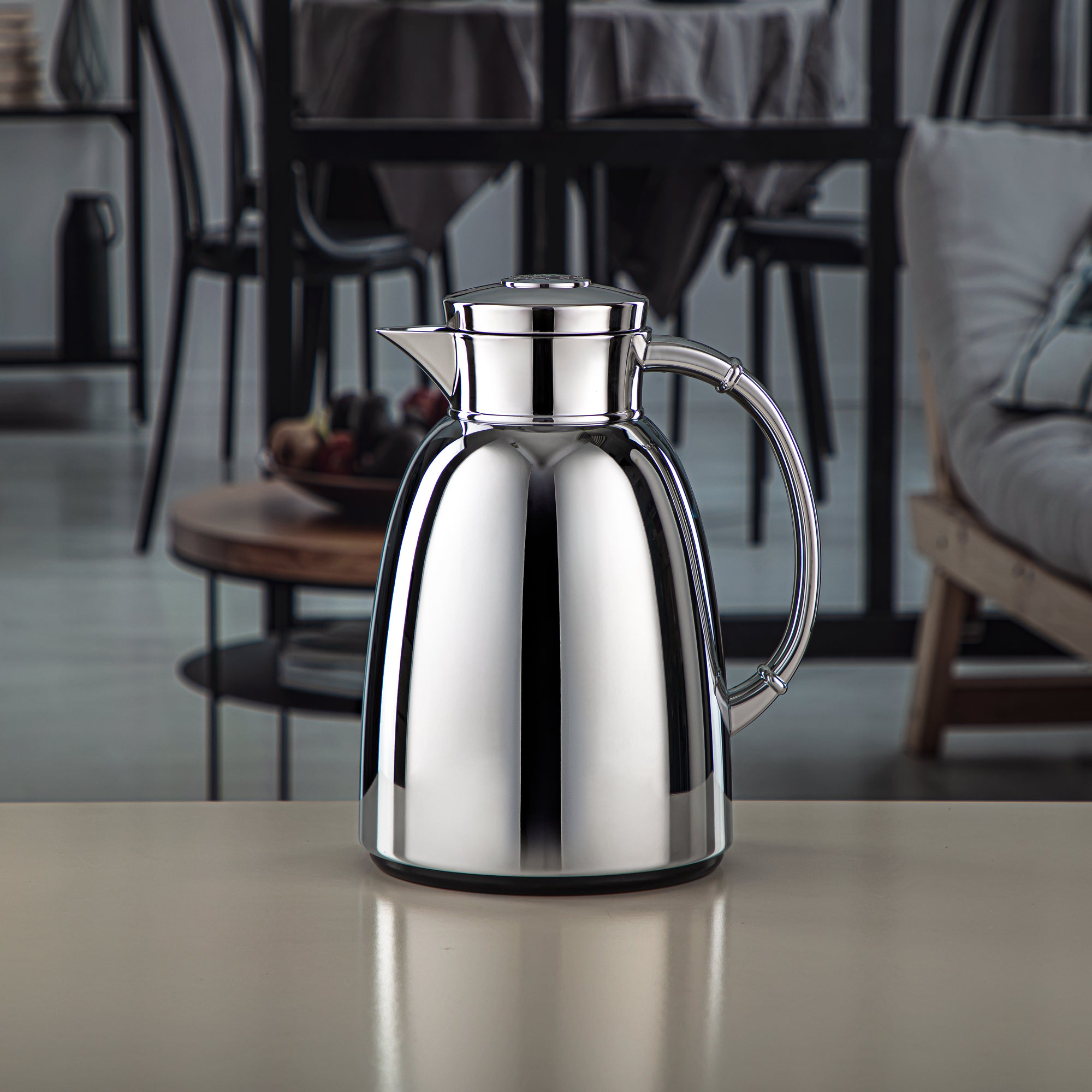 Almarjan 1 Liter Vacuum Flask Silver - QVC-1000C