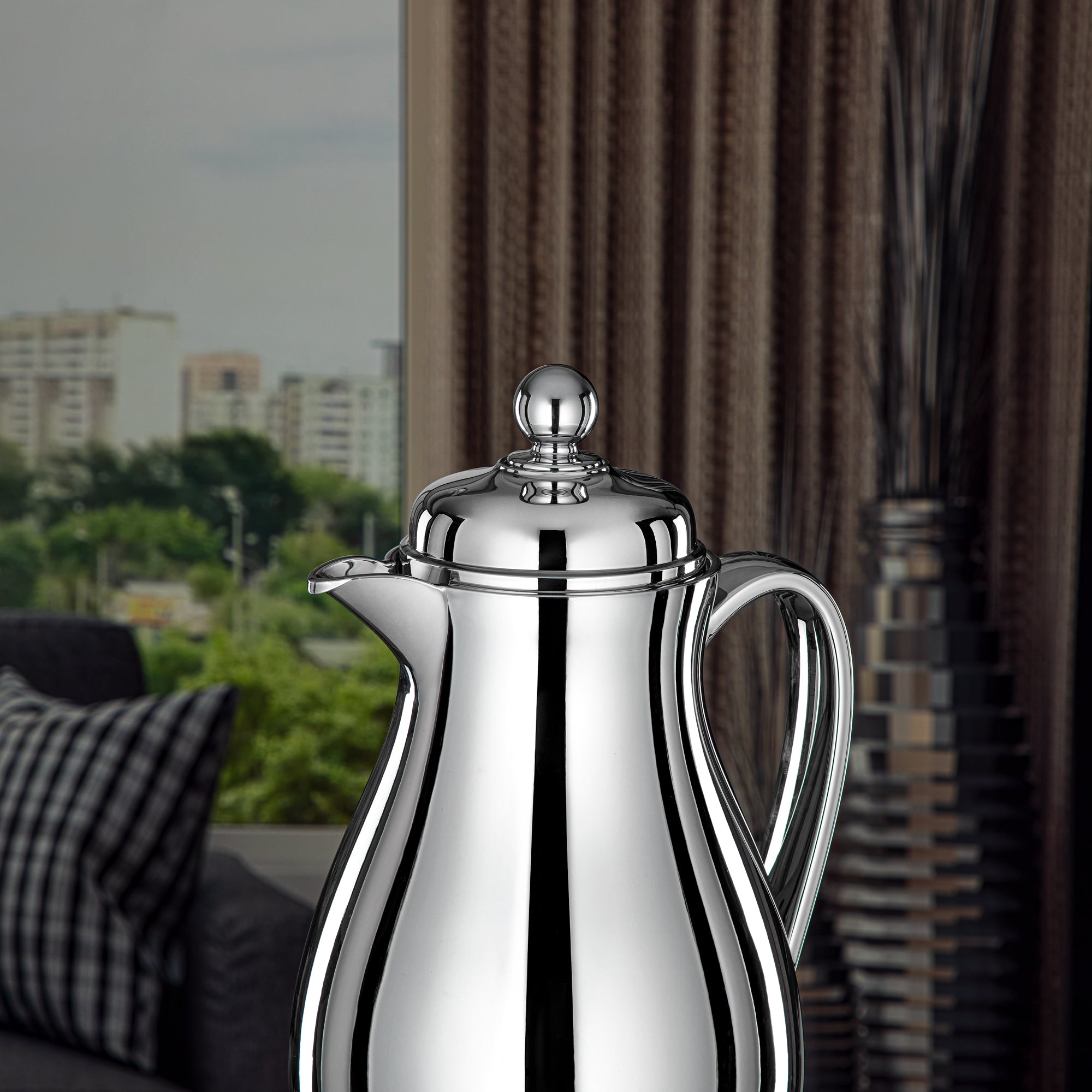 Almarjan Vacuum Flask Metal Body with Glass Liner 0.5L Silver (RPA-050-S) – Everyday Elegance Collection
