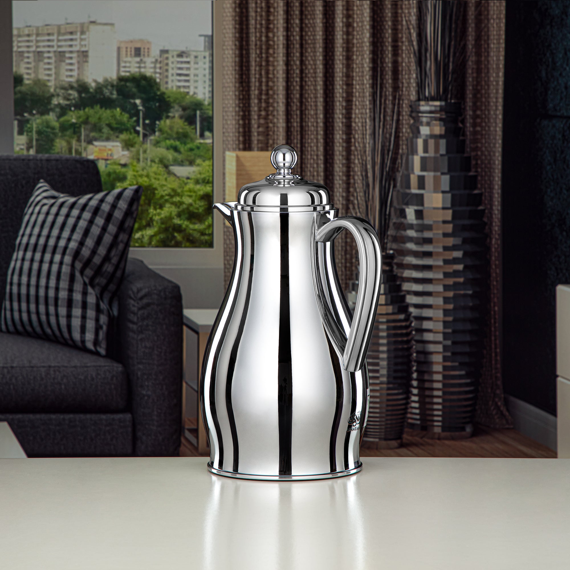 Almarjan Vacuum Flask Metal Body with Glass Liner 0.7L Silver (RPA-070-S) – Everyday Elegance Collection