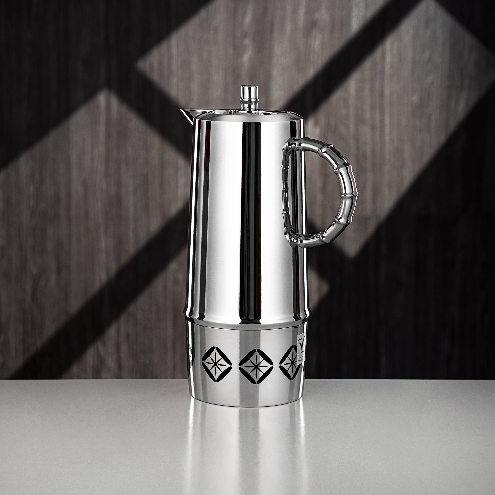 Almarjan Vacuum Flask Set, Push Button, ABS, 0.6L + 1L, Silver (SJ28SS) - Serving Tea & Coffee