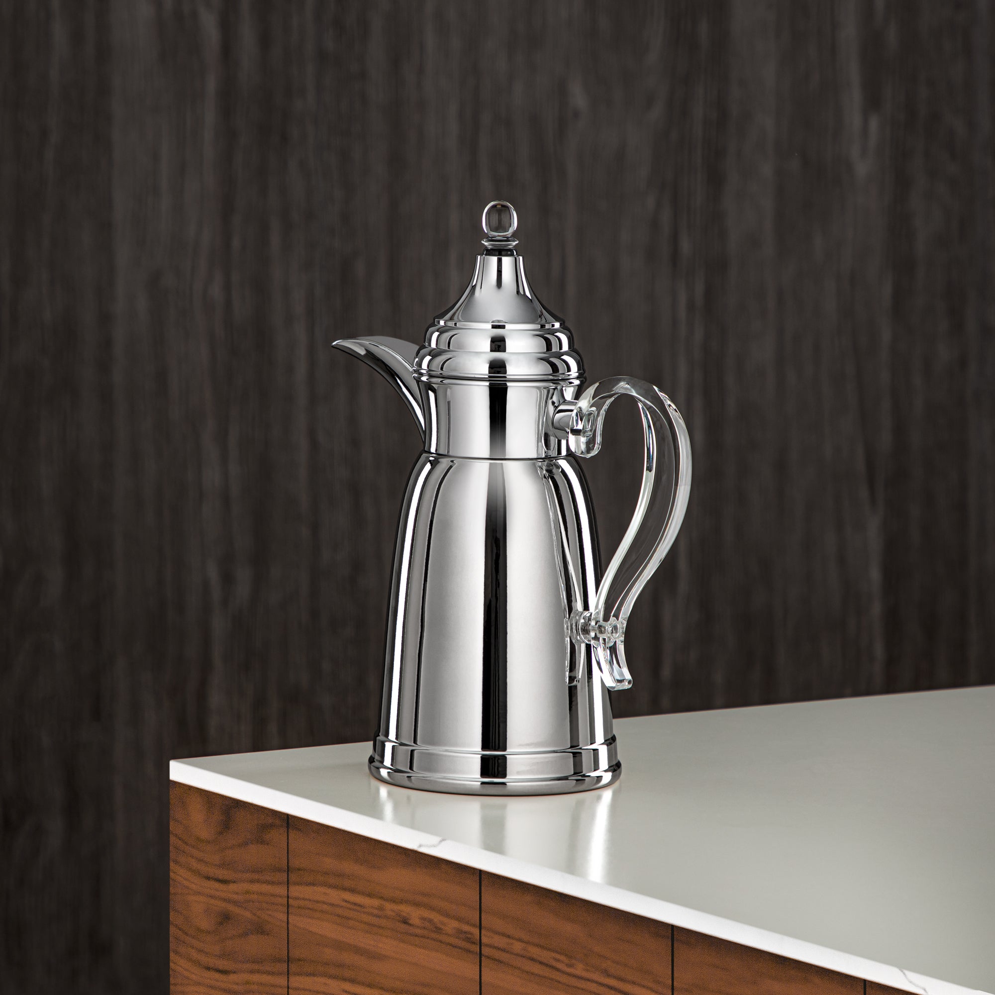 Almarjan 600 ML Stainless Steel Double Wall Flask Silver - SM-2E02-060 C