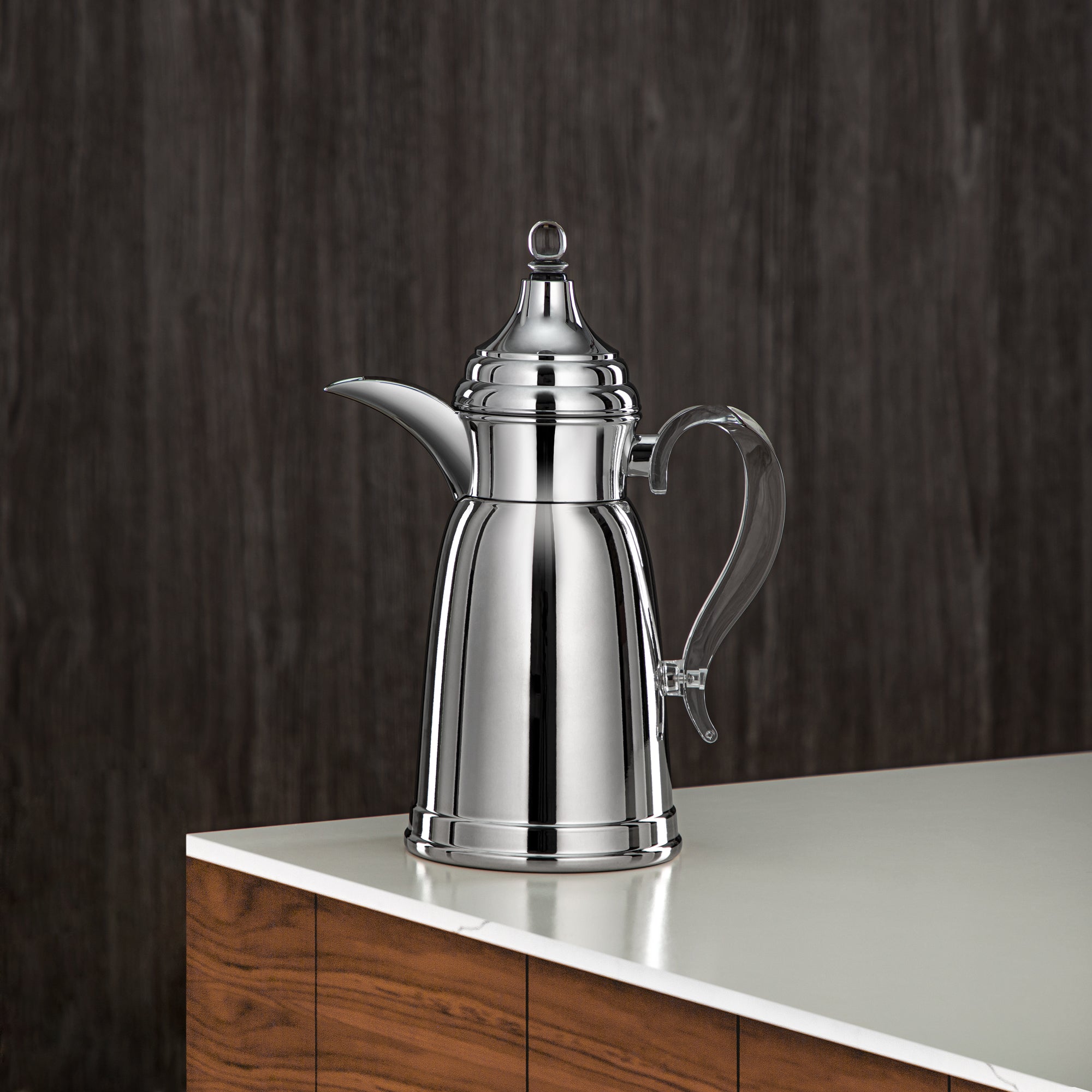 Almarjan 600 ML Stainless Steel Double Wall Flask Silver - SM-2E02-060 C