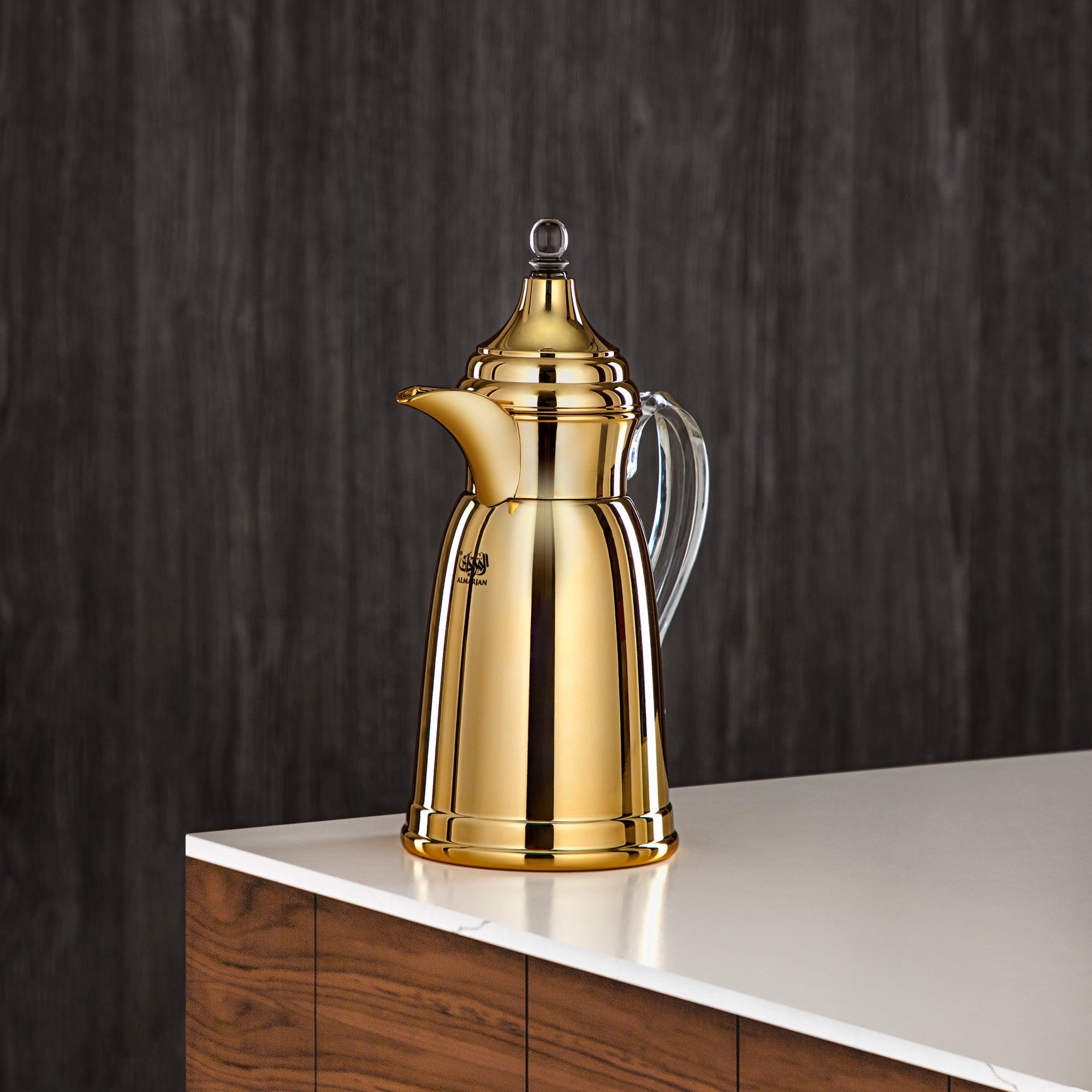 Almarjan 600 ML Stainless Steel Double Wall Flask Gold - SM-2E02-060 G