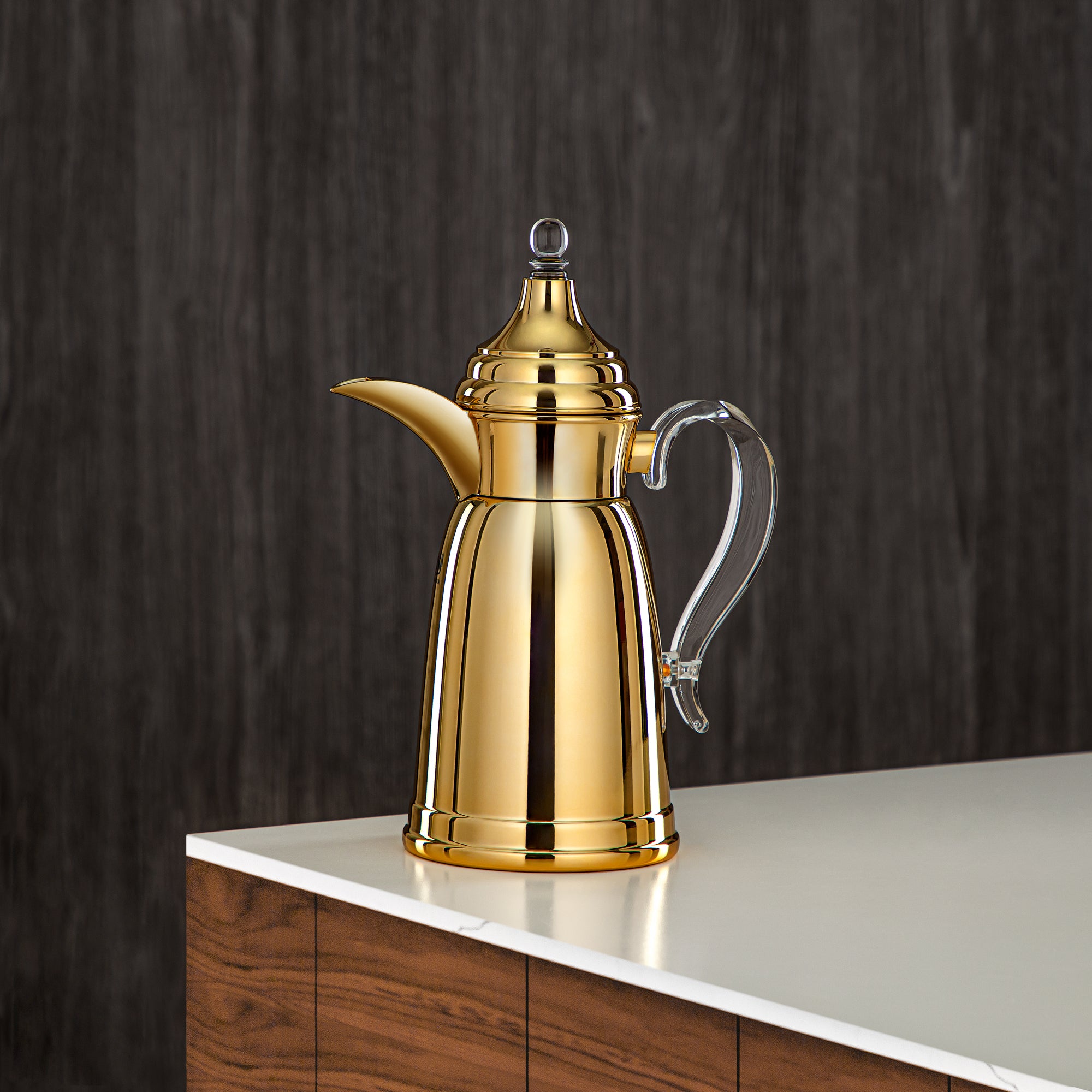 Almarjan 600 ML Stainless Steel Double Wall Flask Gold - SM-2E02-060 G