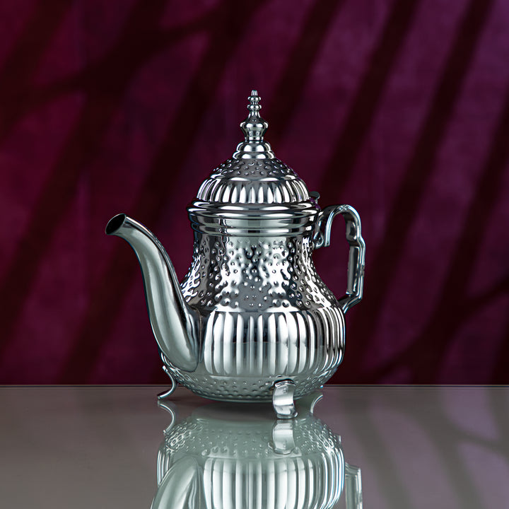 Almarjan 1.2 Liter Marabaa Collection Stainless Steel Teapot Silver - STS0010811